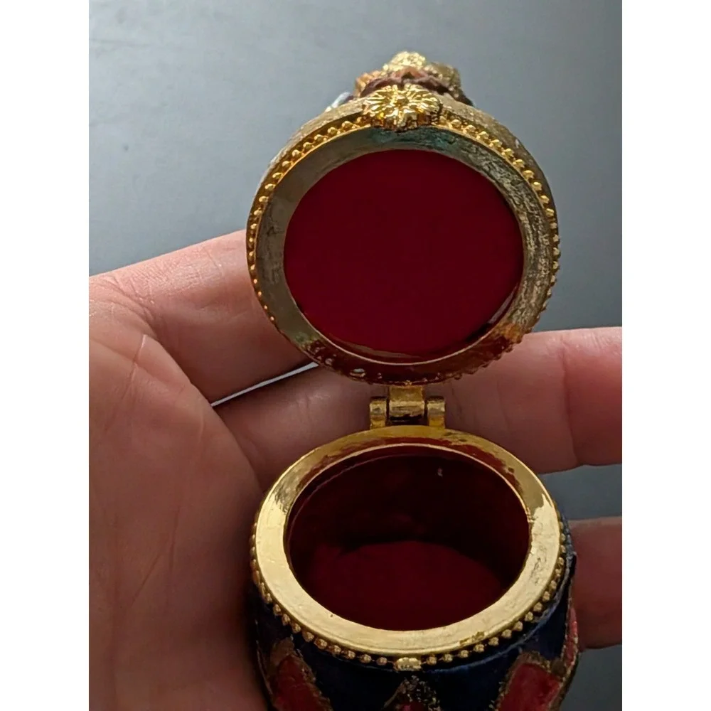 Dwarf‎ King Trinket Box Hinged Open Sparkly 3